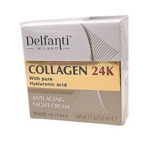 ITALY Luxe 24K Pure Gold Collagen Booster Hyaluronic Acid Anti Aging Night Cream